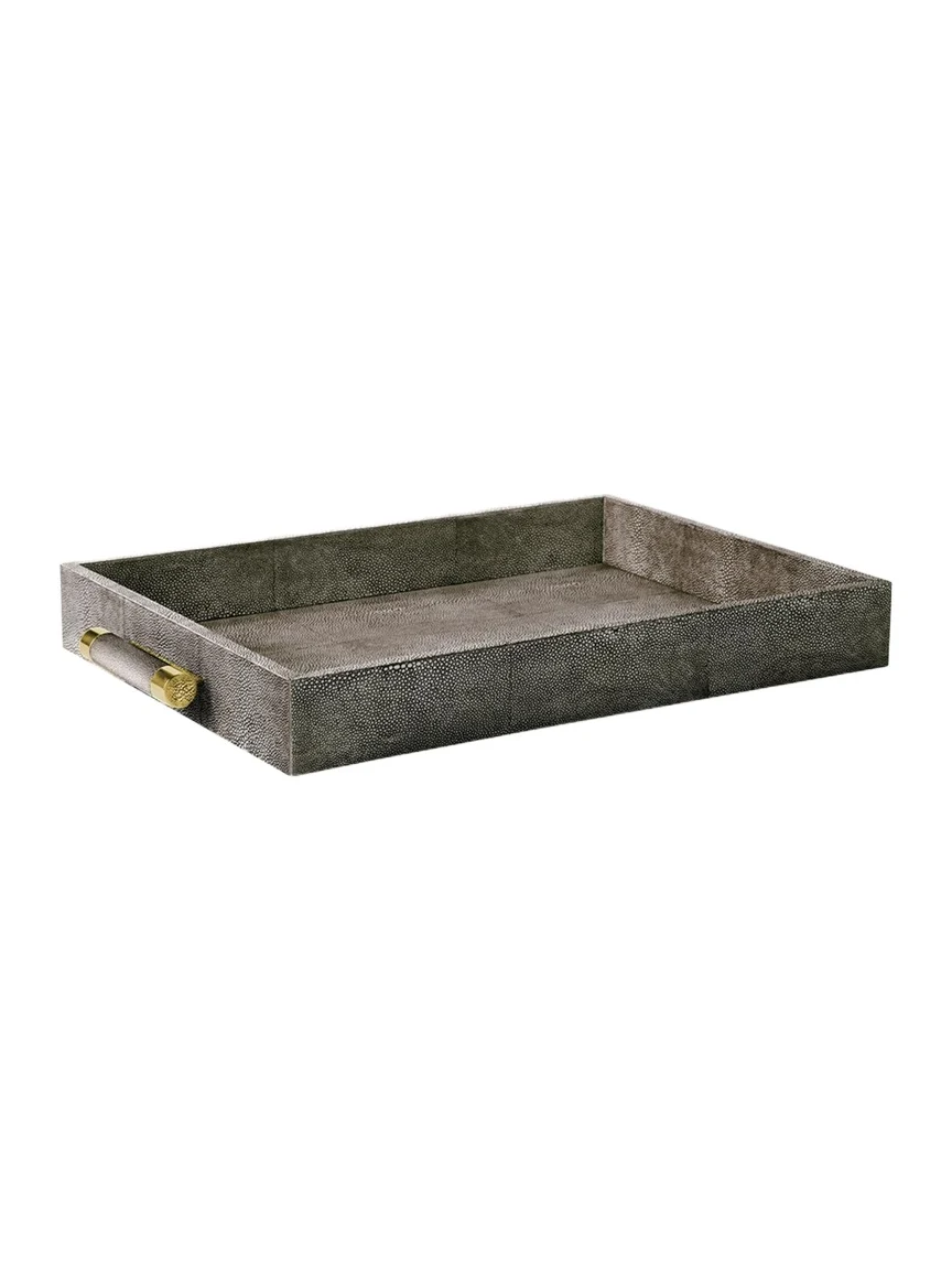 AERIN Faux Shagreen Rectangular Tray