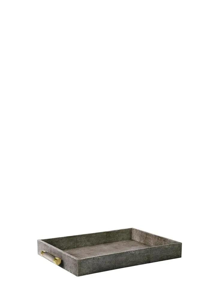 AERIN Faux Shagreen Rectangular Tray