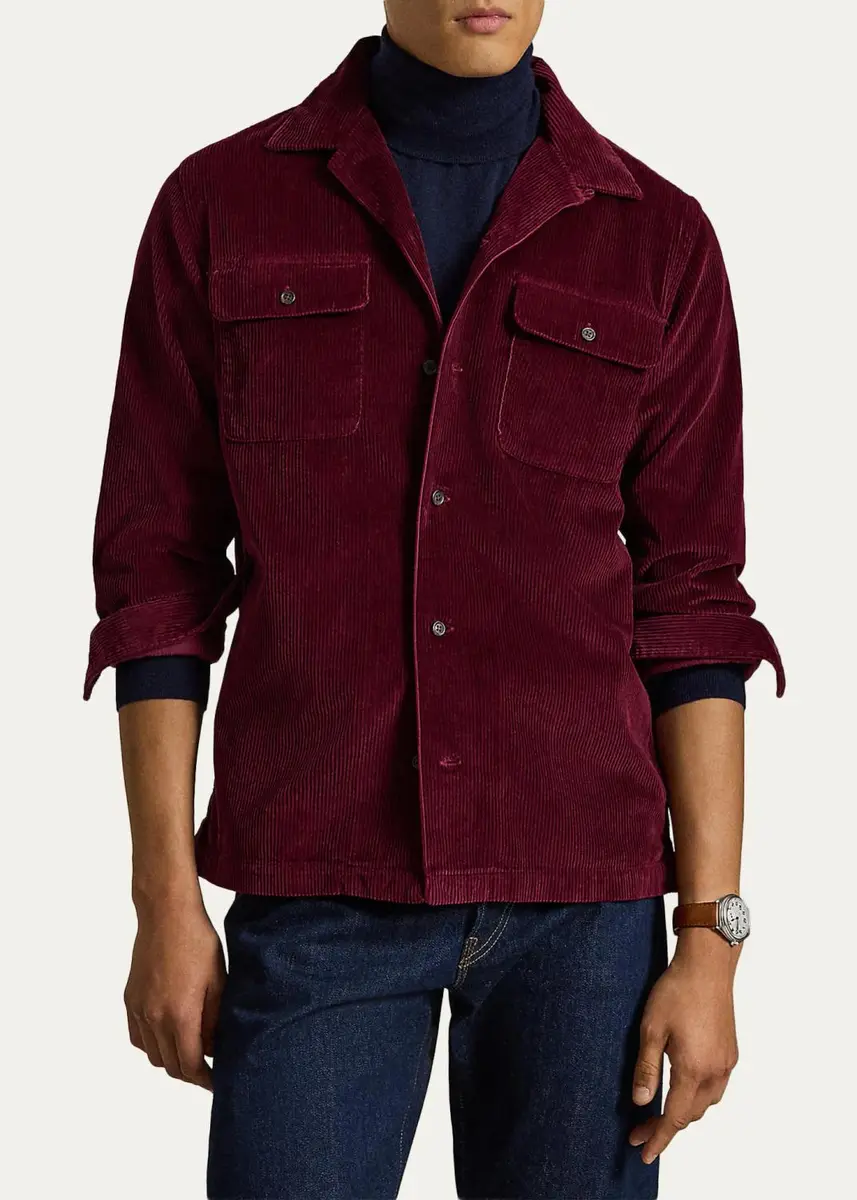 Polo Ralph Lauren Men's Classic-Fit Corduroy Camp Shirt | Thumbnail 2 Polo Ralph Lauren Men's Classic-Fit Corduroy Camp Shirt | Thumbnail 2