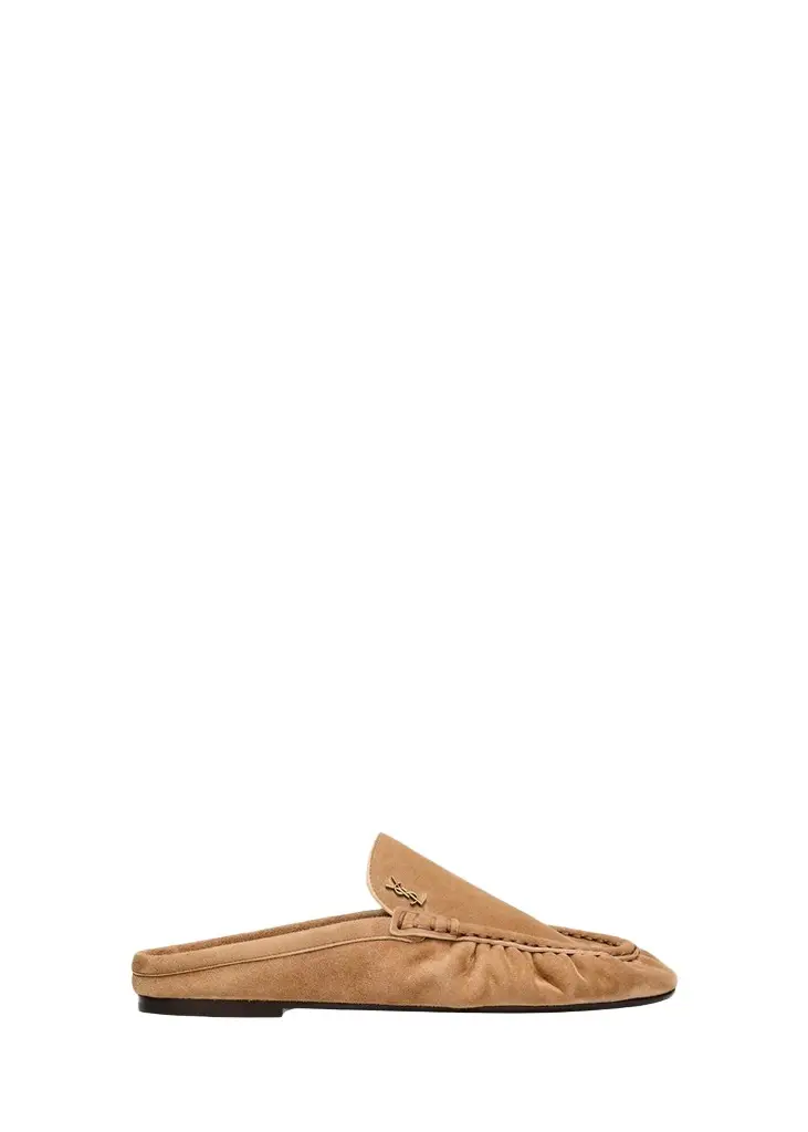 Saint Laurent Le Loafer Loafer Mules in Suede