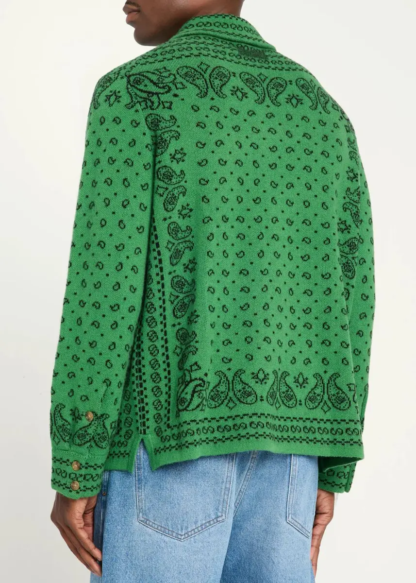 Guest In Residence Wild Rag Paisley Cashmere Knit Shirt | Thumbnail 3