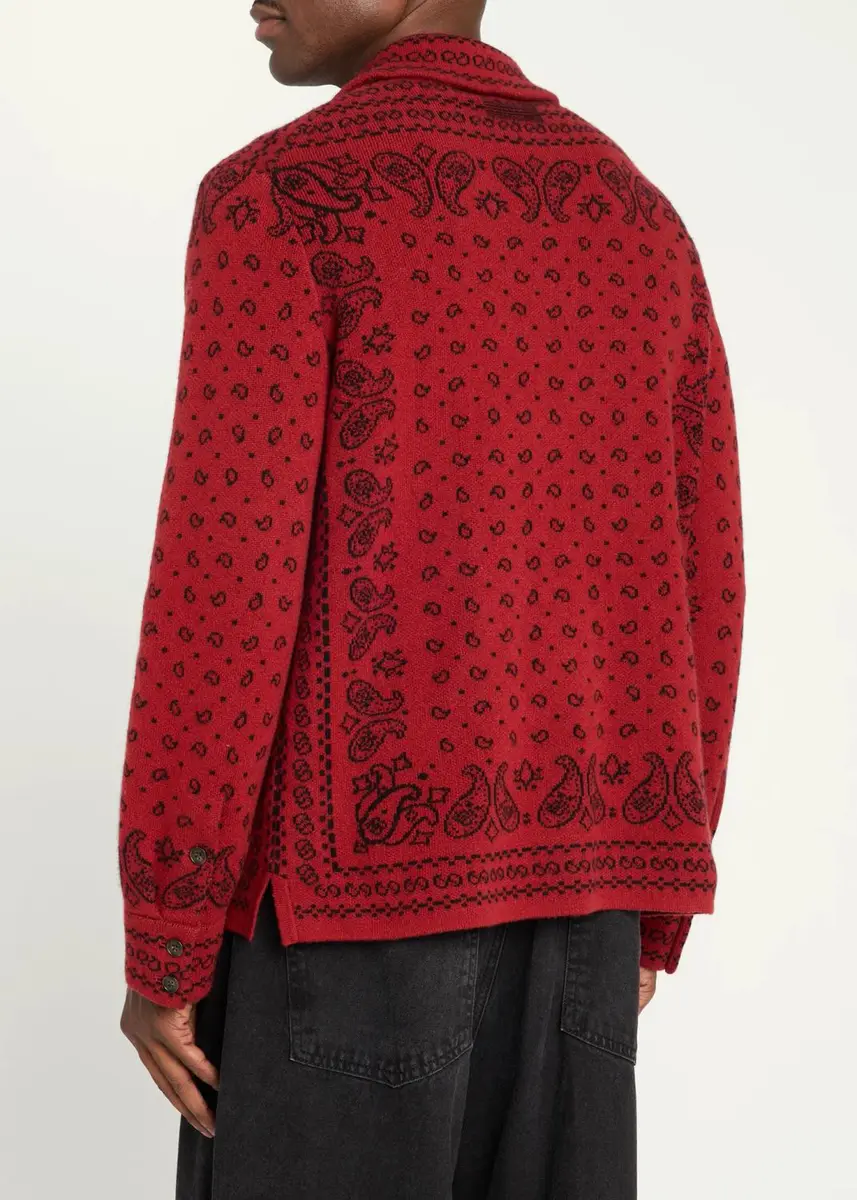 Guest In Residence Wild Rag Paisley Cashmere Knit Shirt | Thumbnail 8