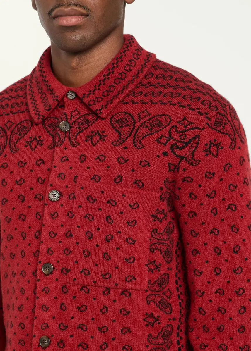 Guest In Residence Wild Rag Paisley Cashmere Knit Shirt | Thumbnail 10
