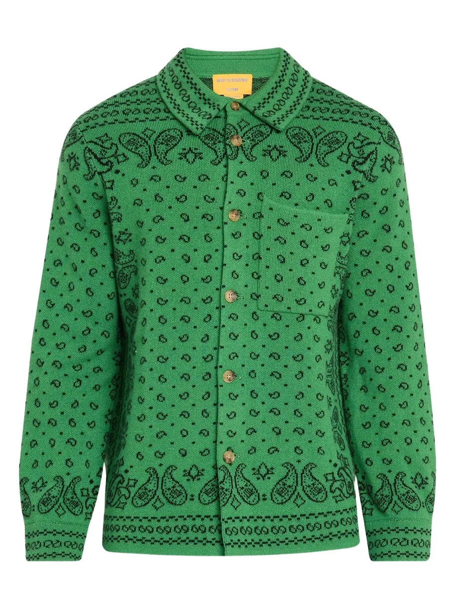 Wild Rag Paisley Cashmere Knit Shirt Wild Rag Paisley Cashmere Knit Shirt
