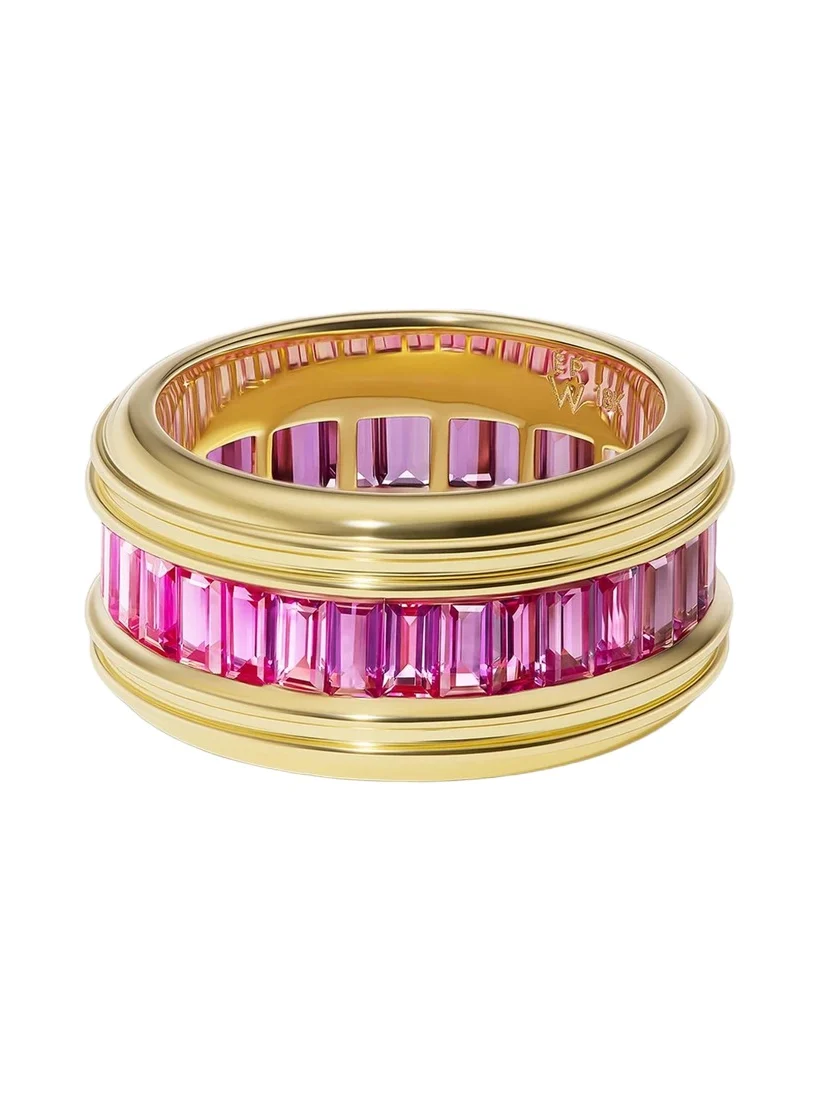 18K Yellow Gold & Pink Sapphire Malibu Missy Ring