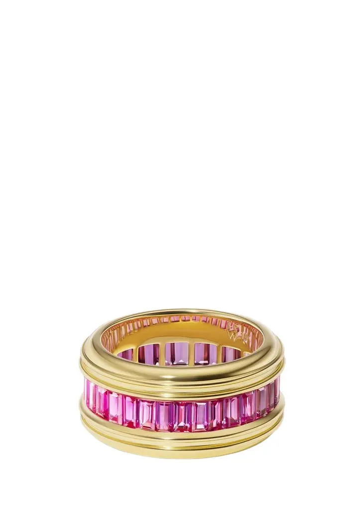 18K Yellow Gold & Pink Sapphire Malibu Missy Ring 18K Yellow Gold & Pink Sapphire Malibu Missy Ring