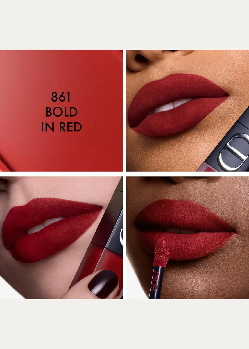Dior Rouge On Stage Ink Blur Matte Liquid Lipstick, Bold In Red | Thumbnail 4