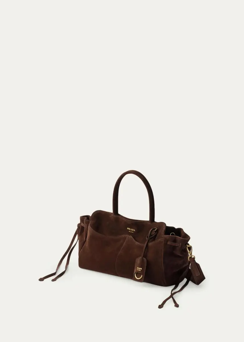 Prada Allusion Suede Top-Handle Bag | Thumbnail 2
