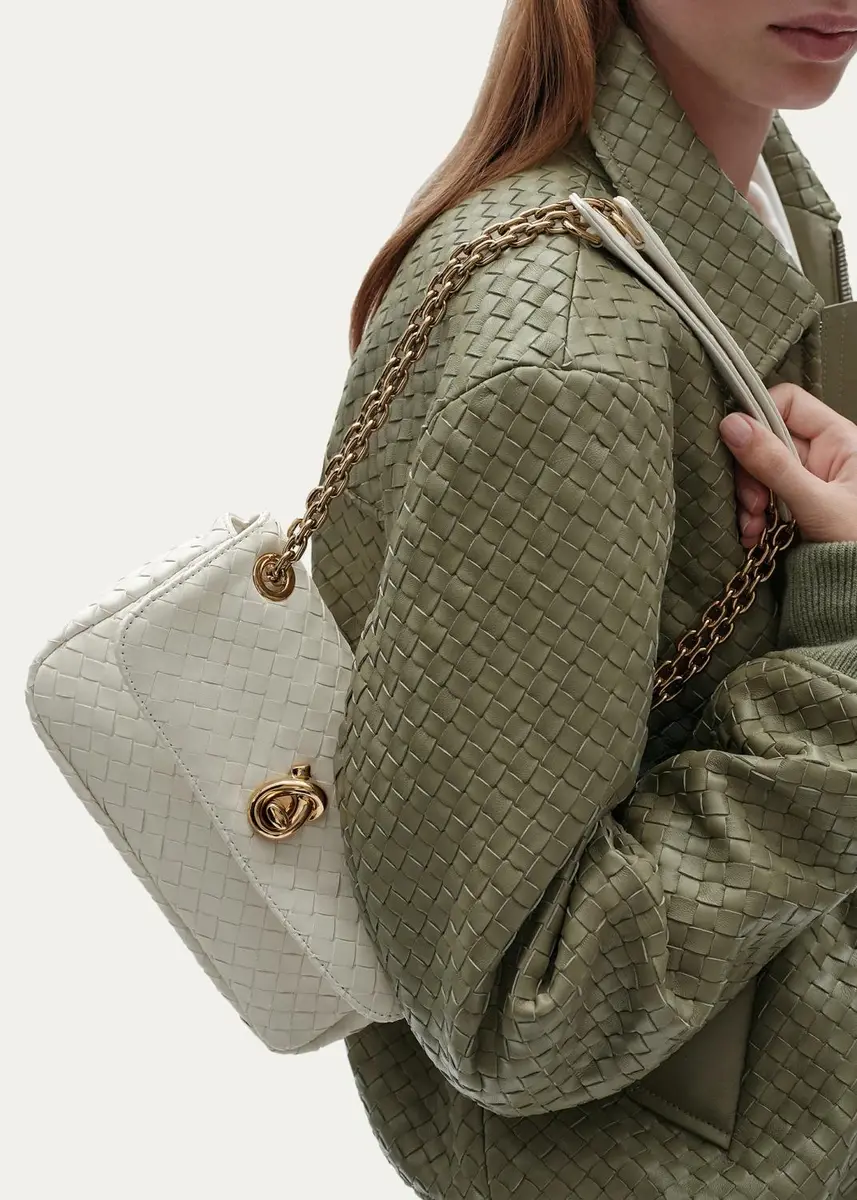 Bottega Veneta Madison Baby Leather Shoulder Bag | Thumbnail 4