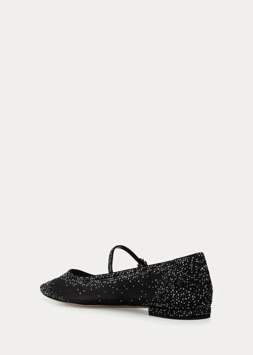 Gianvito Rossi Strass Organza Mary Jane Ballerina Flats | Thumbnail 2 Gianvito Rossi Strass Organza Mary Jane Ballerina Flats | Thumbnail 2