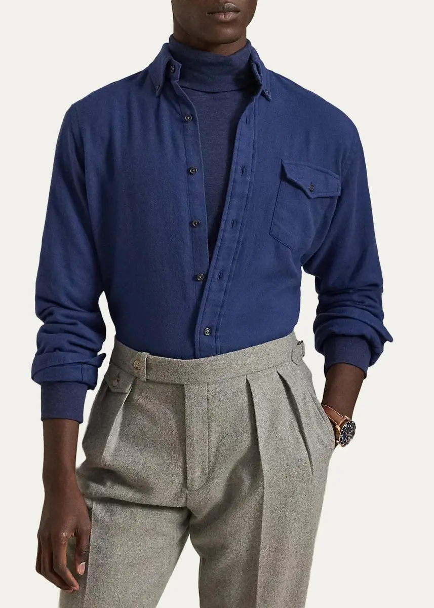 Polo Ralph Lauren Men's Classic-Fit Twill Workshirt | Thumbnail 2 Polo Ralph Lauren Men's Classic-Fit Twill Workshirt | Thumbnail 2
