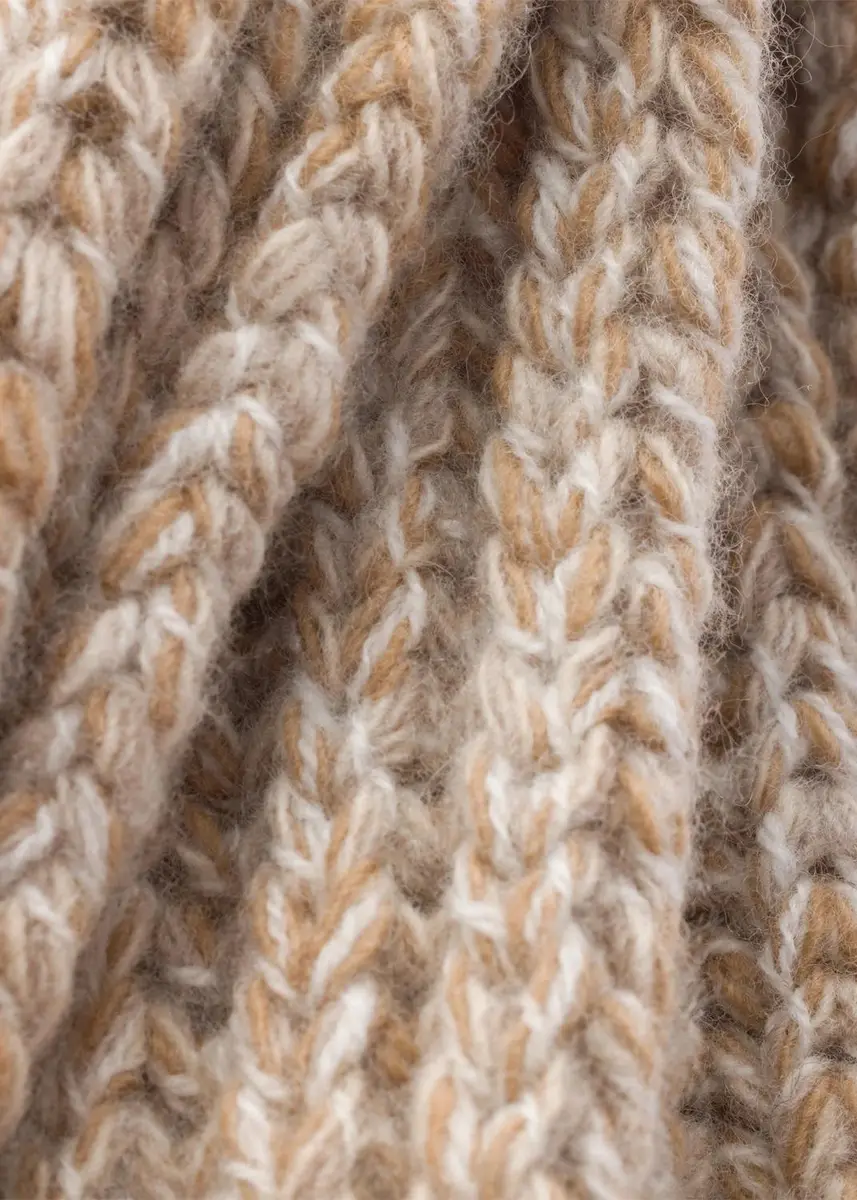 Prada Rib Knit Wool-Cashmere Scarf | Thumbnail 4 Prada Rib Knit Wool-Cashmere Scarf | Thumbnail 4