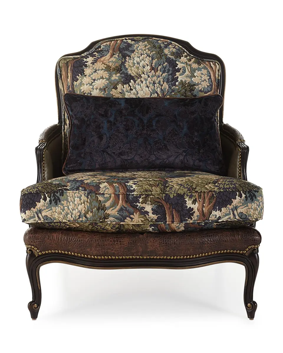Massoud Talisheek Leather Bergere Chair | Thumbnail 2 Massoud Talisheek Leather Bergere Chair | Thumbnail 2