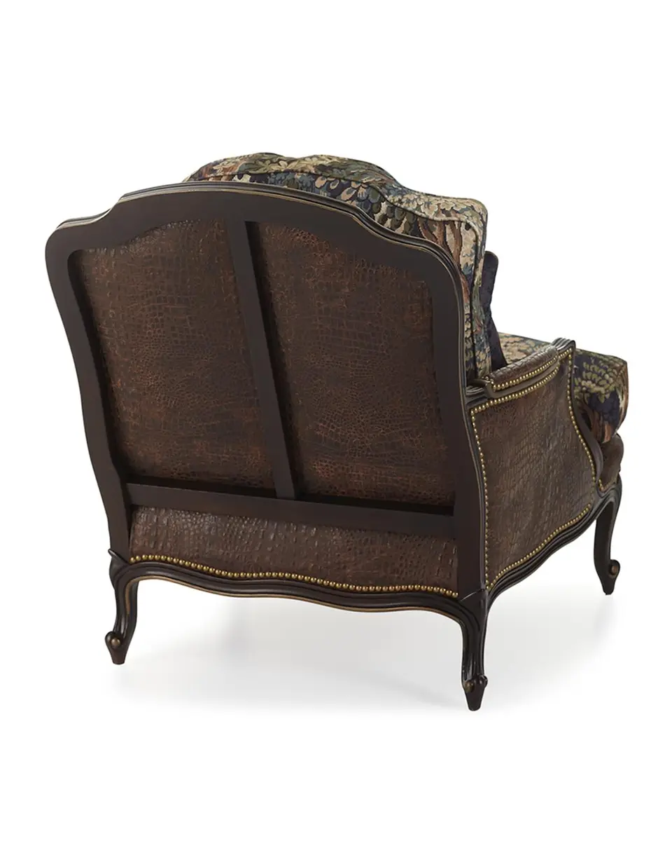 Massoud Talisheek Leather Bergere Chair | Thumbnail 4 Massoud Talisheek Leather Bergere Chair | Thumbnail 4