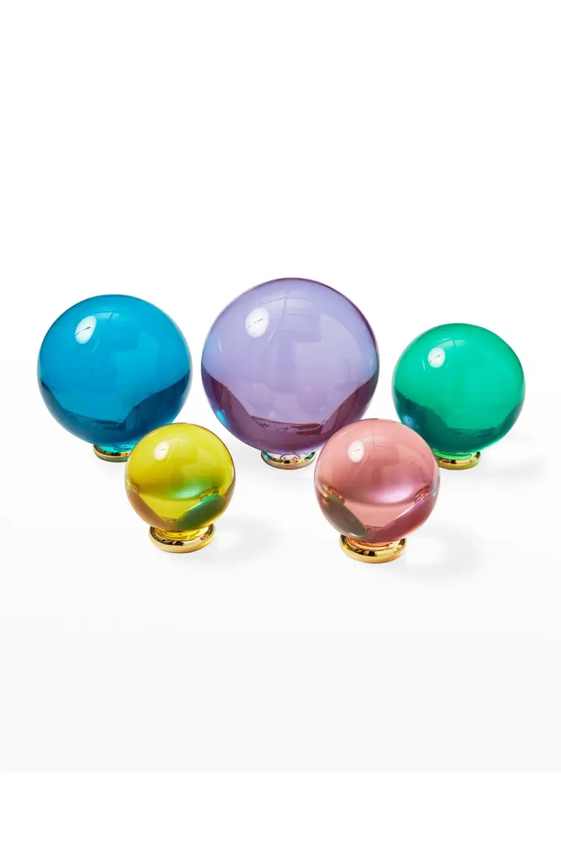 Jonathan Adler Multicolor Acrylic Orb 5-Piece Set | Thumbnail 4