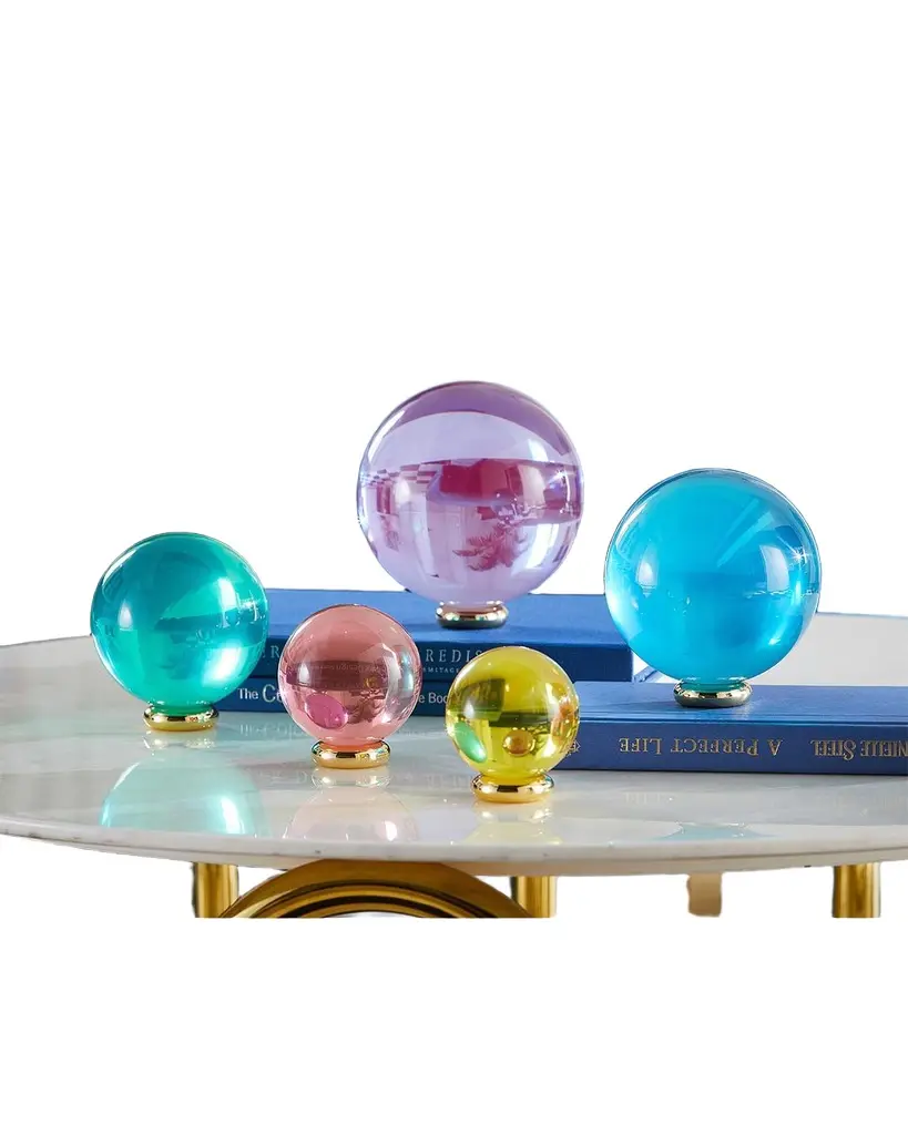 Jonathan Adler Multicolor Acrylic Orb 5-Piece Set