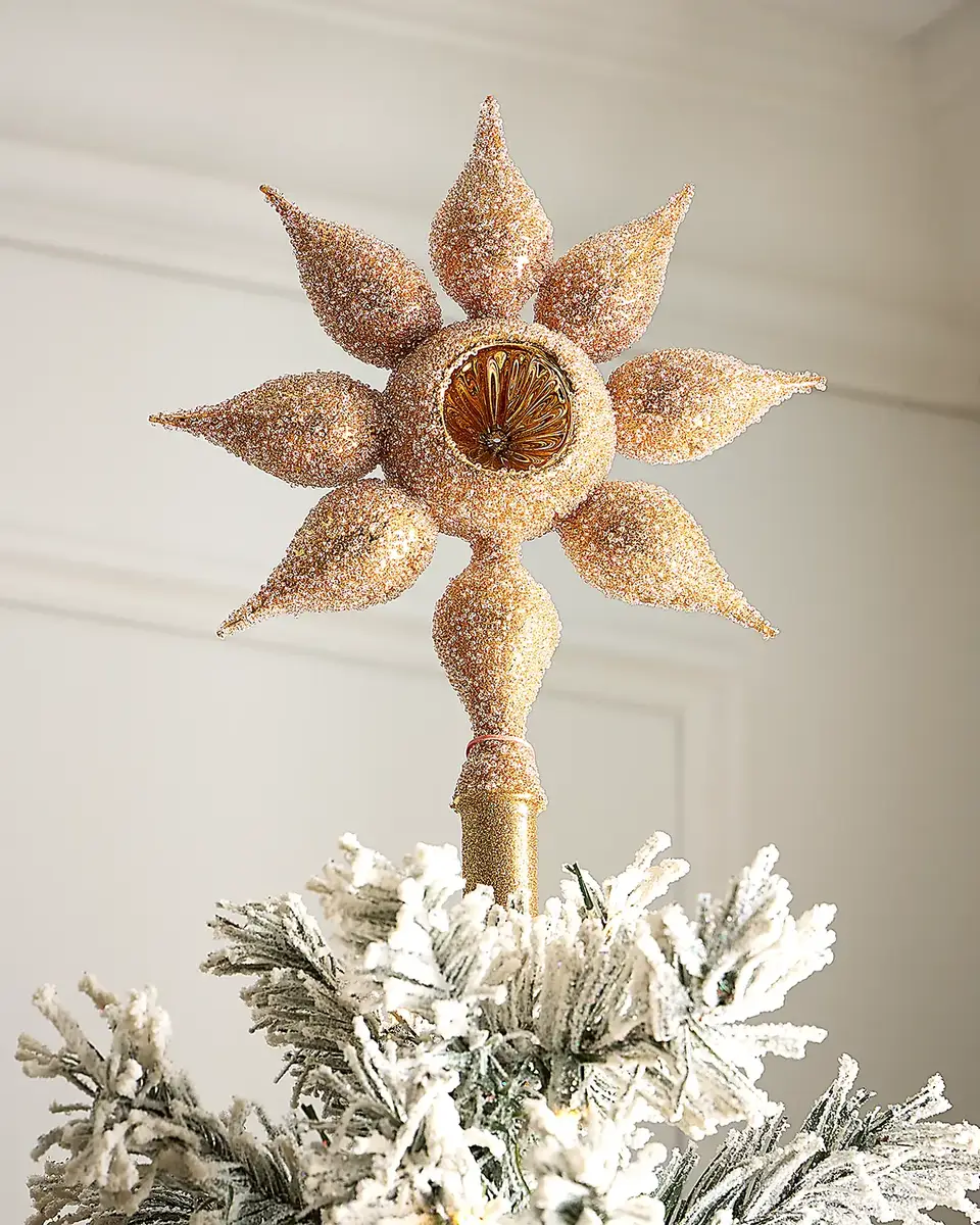 Exclusive Gold Star Christmas Tree Topper