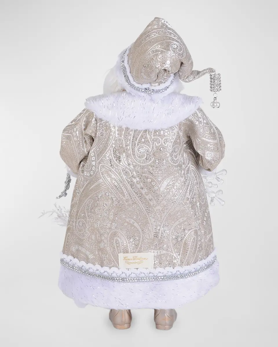 Karen Didion Lighted White Christmas Santa Figure | Thumbnail 2 Karen Didion Lighted White Christmas Santa Figure | Thumbnail 2
