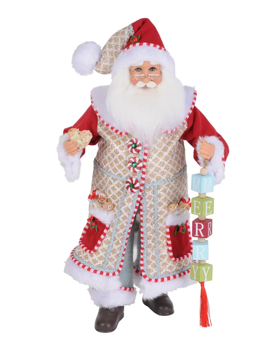 Karen Didion Merry Gingerbread Santa Figure | Thumbnail 3 Karen Didion Merry Gingerbread Santa Figure | Thumbnail 3