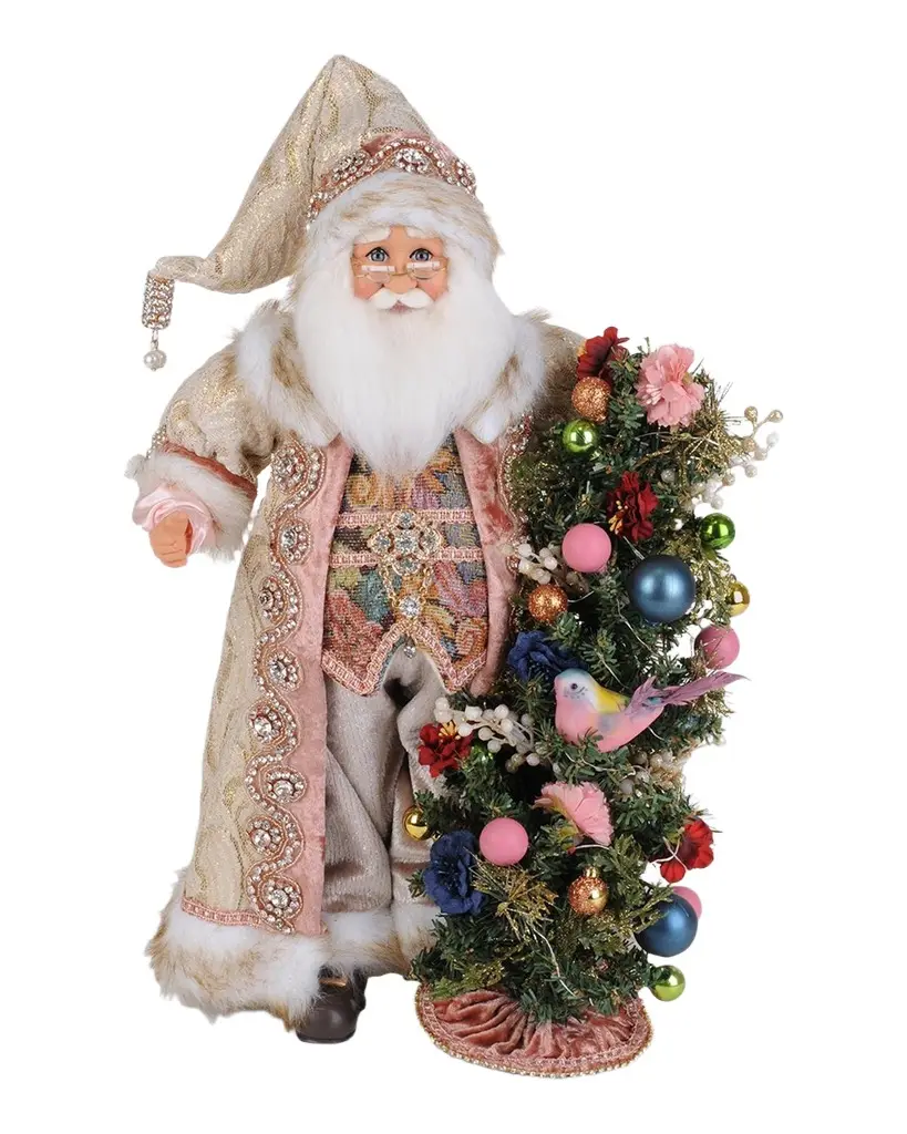 Karen Didion Lighted Victorian Elegance Santa Figure