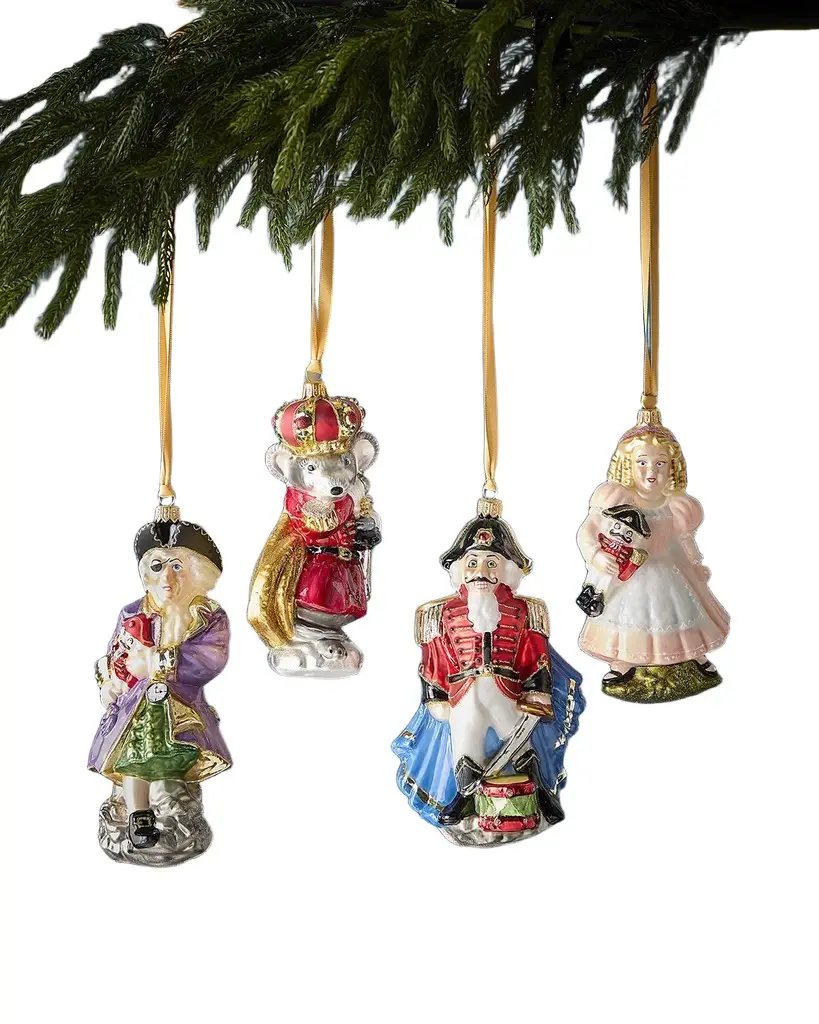 Komozja The Nutcrackers Christmas Ornaments, Set of 4