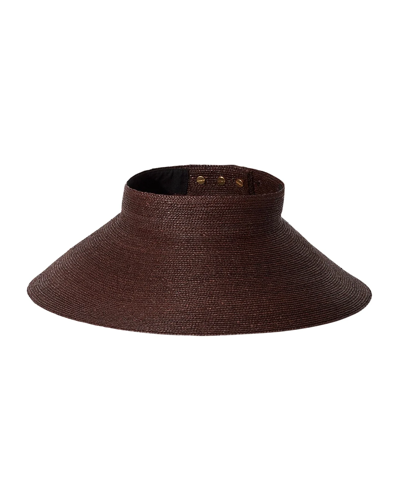 JANESSA LEONE Birdie Wide-Brimmed Raffia Visor