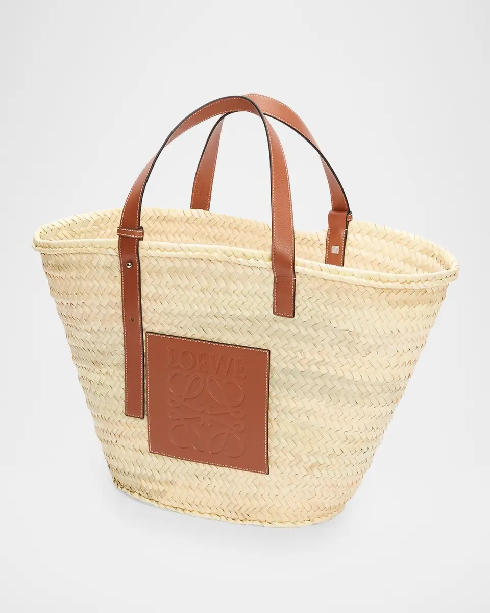 Loewe Classic Basket Raffia Tote Bag | Thumbnail 3