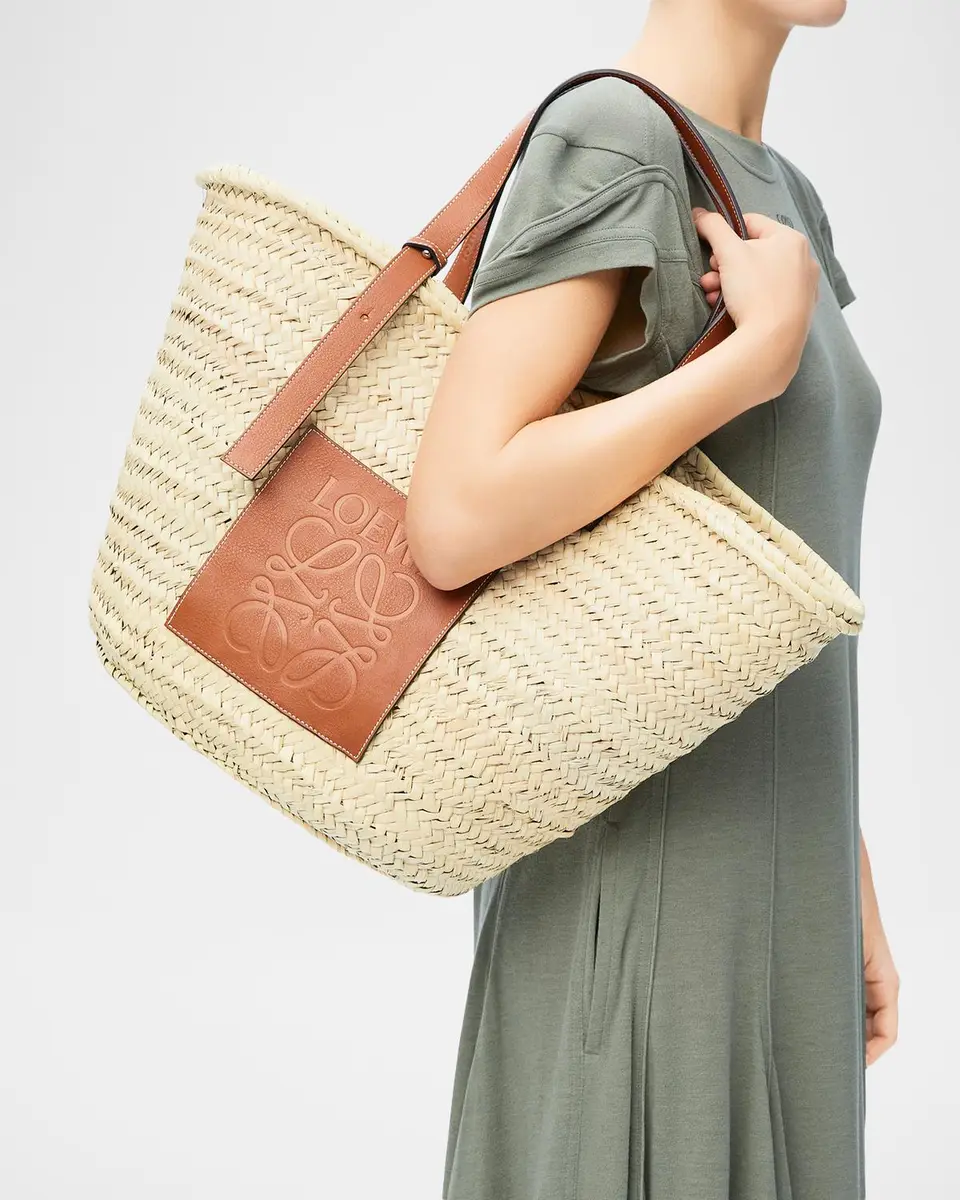 Loewe Classic Basket Raffia Tote Bag | Thumbnail 5