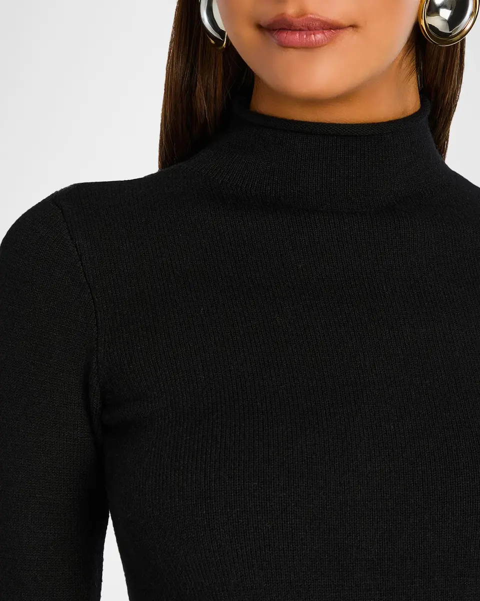 SEROYA Shuri Mock-Neck Mini Dress | Thumbnail 5 SEROYA Shuri Mock-Neck Mini Dress | Thumbnail 5