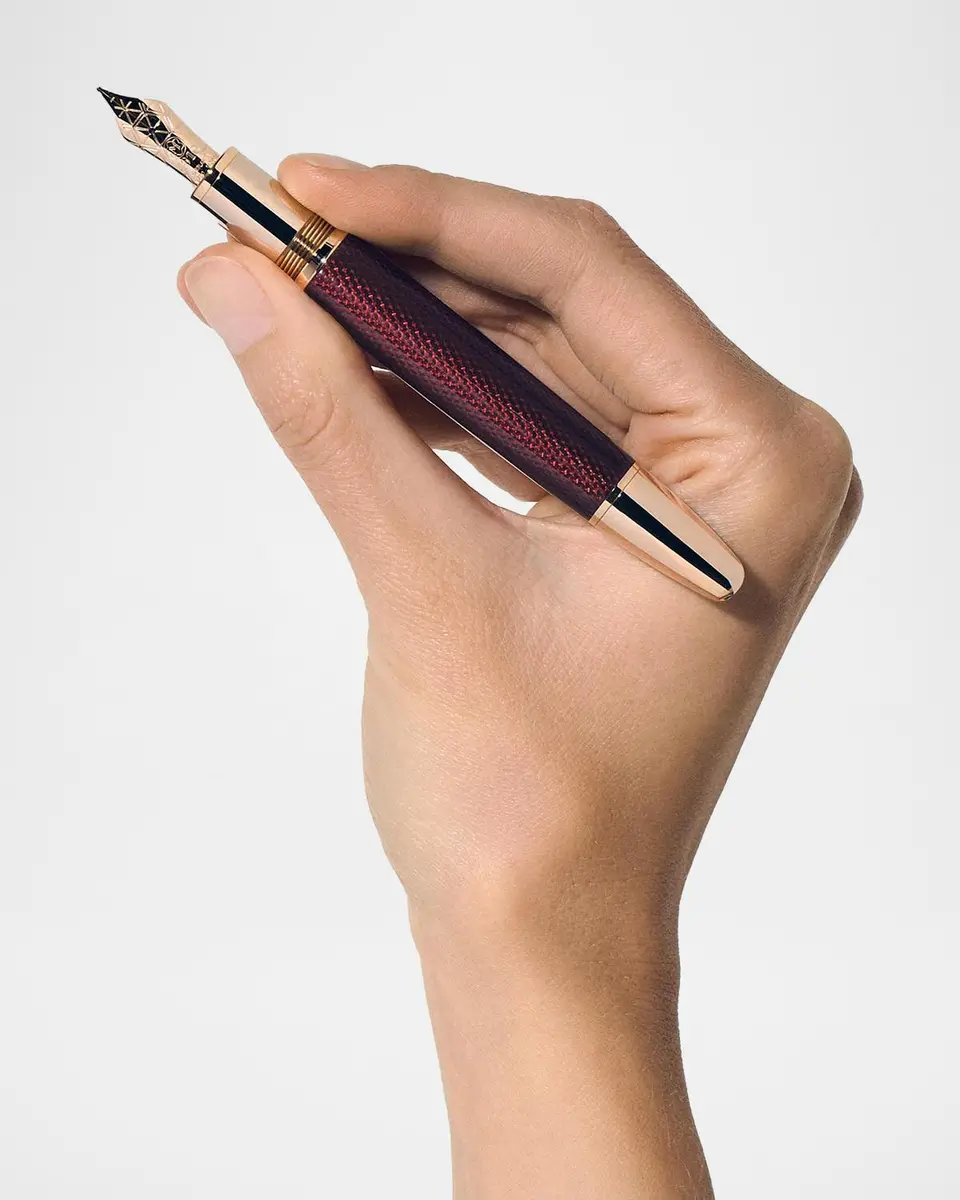 Montblanc Men's Meisterstück Solitaire Golden Hour LeGrand 18K-Gold-Plated Fountain Pen | Thumbnail 2
