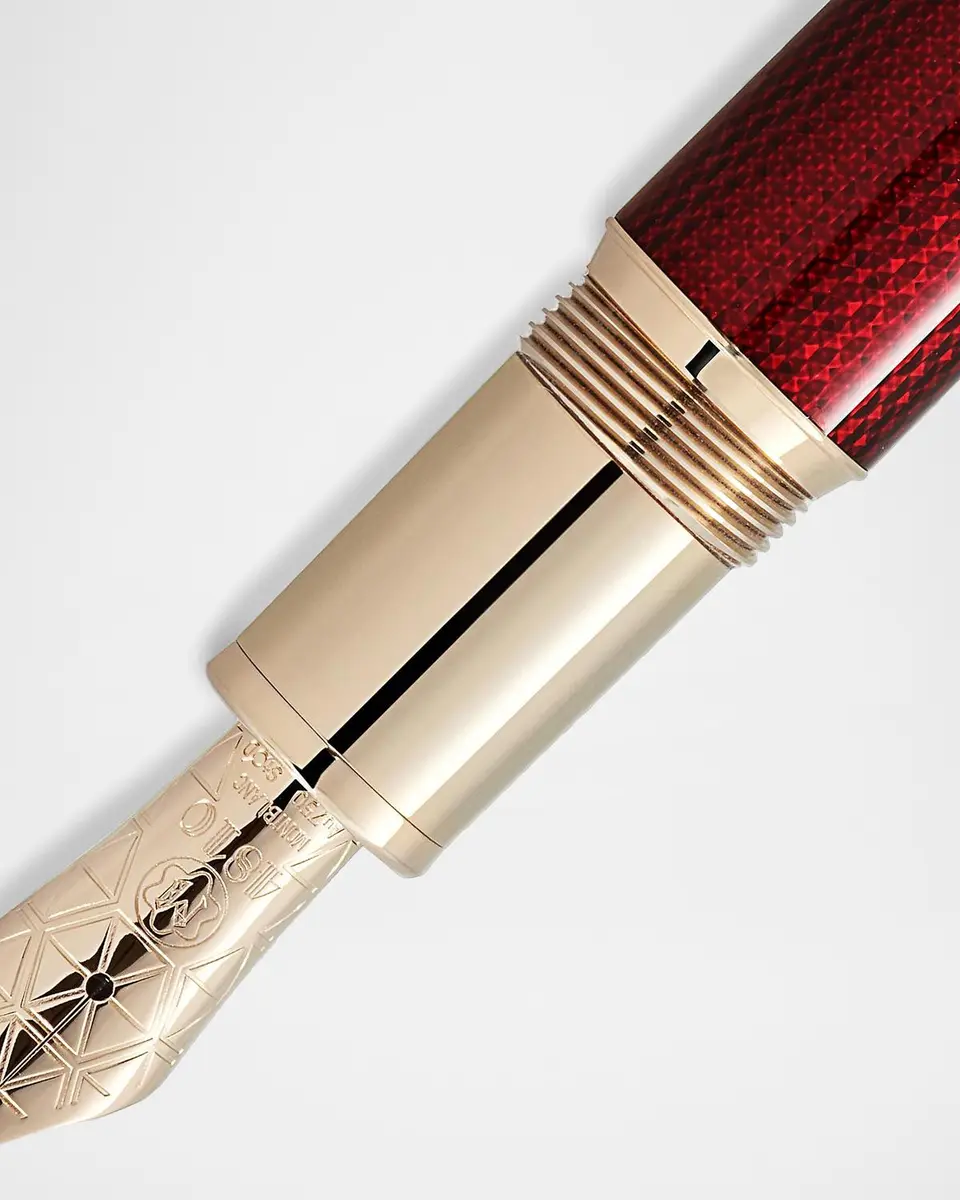 Montblanc Men's Meisterstück Solitaire Golden Hour LeGrand 18K-Gold-Plated Fountain Pen | Thumbnail 5