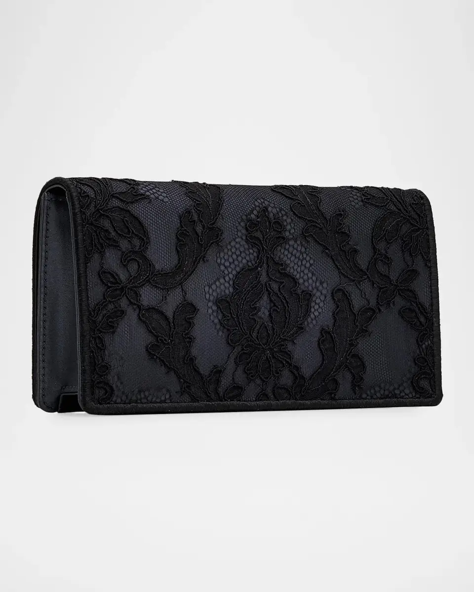 Christian Louboutin Bettina Embroidered Lace Clutch Bag | Thumbnail 2