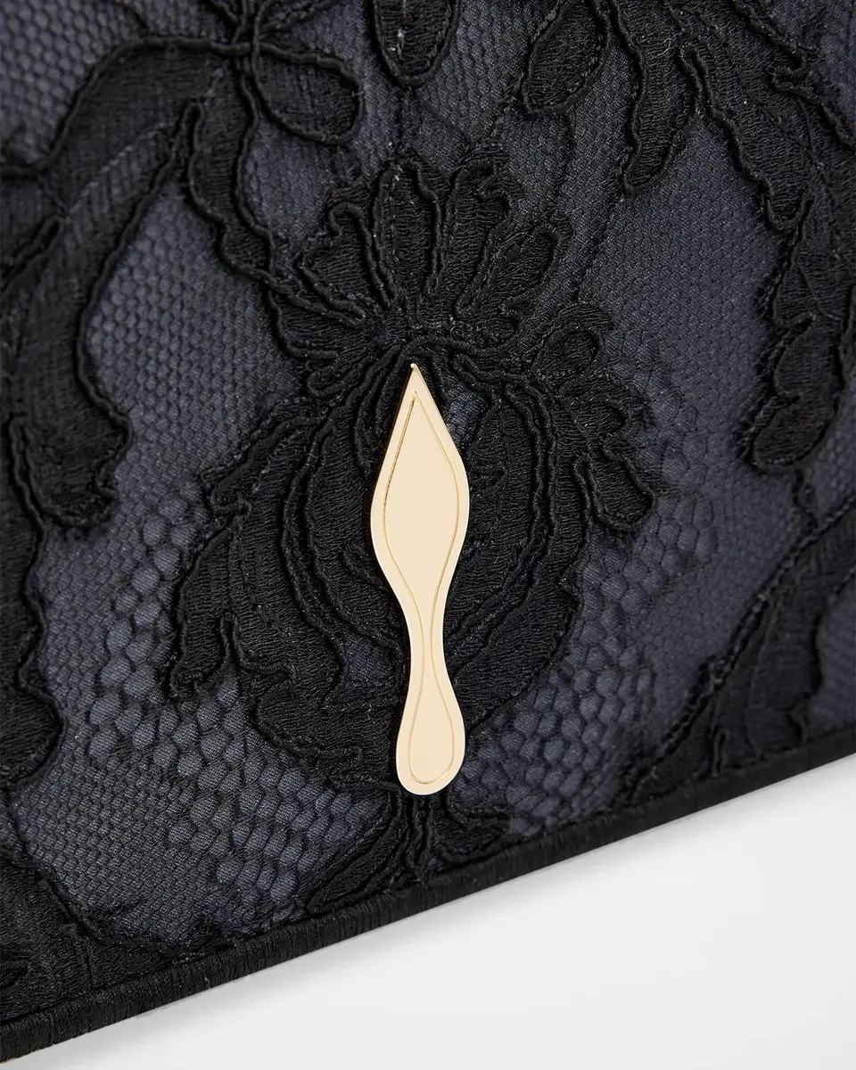 Christian Louboutin Bettina Embroidered Lace Clutch Bag | Thumbnail 4