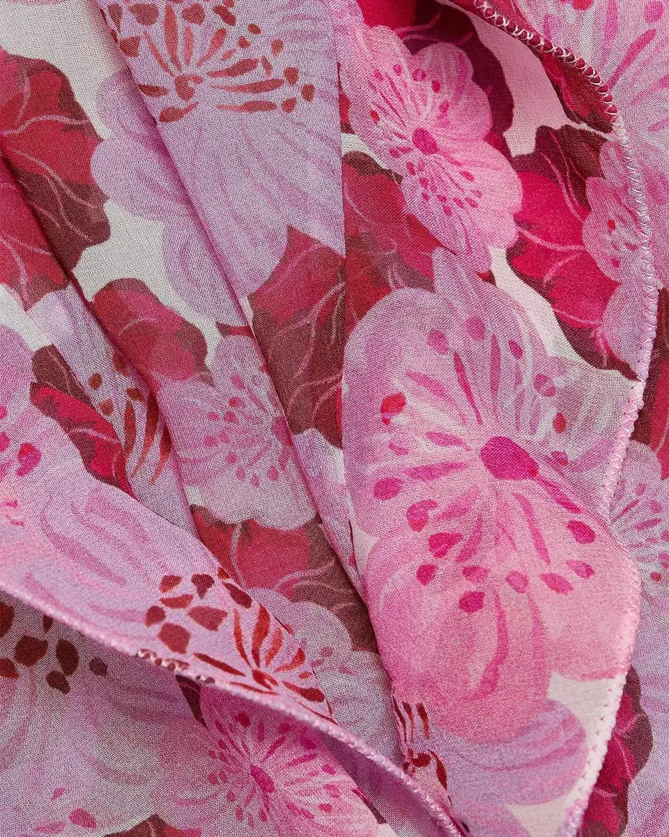 Saloni Izzie Floral Silk-Blend Ruffled Maxi Dress | Thumbnail 6 Saloni Izzie Floral Silk-Blend Ruffled Maxi Dress | Thumbnail 6