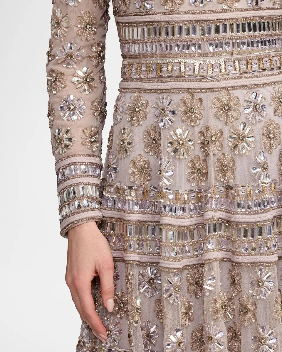 Mac Duggal Bead Embroidered A-Line Gown | Thumbnail 5 Mac Duggal Bead Embroidered A-Line Gown | Thumbnail 5