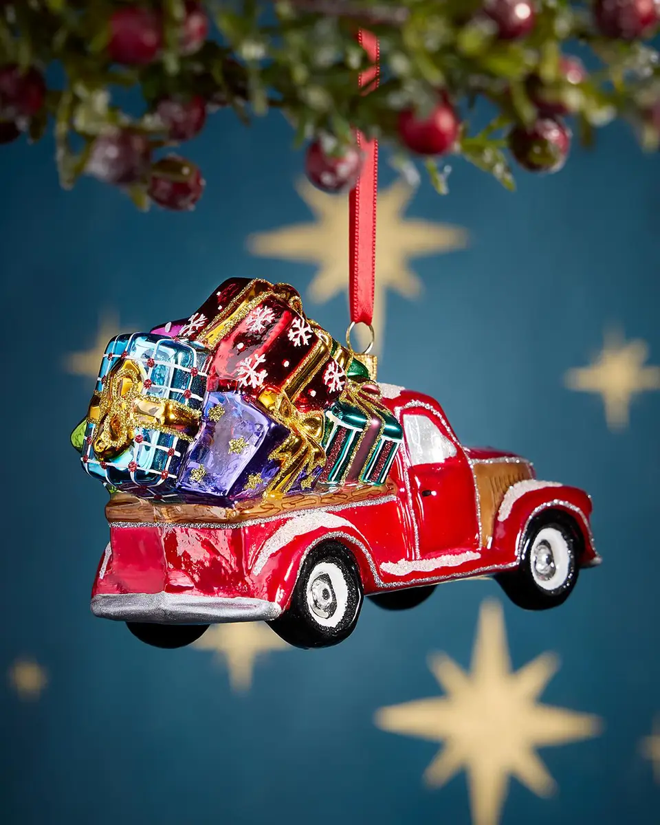 John Huras Pickup Truck Glass Ornament | Thumbnail 2 John Huras Pickup Truck Glass Ornament | Thumbnail 2