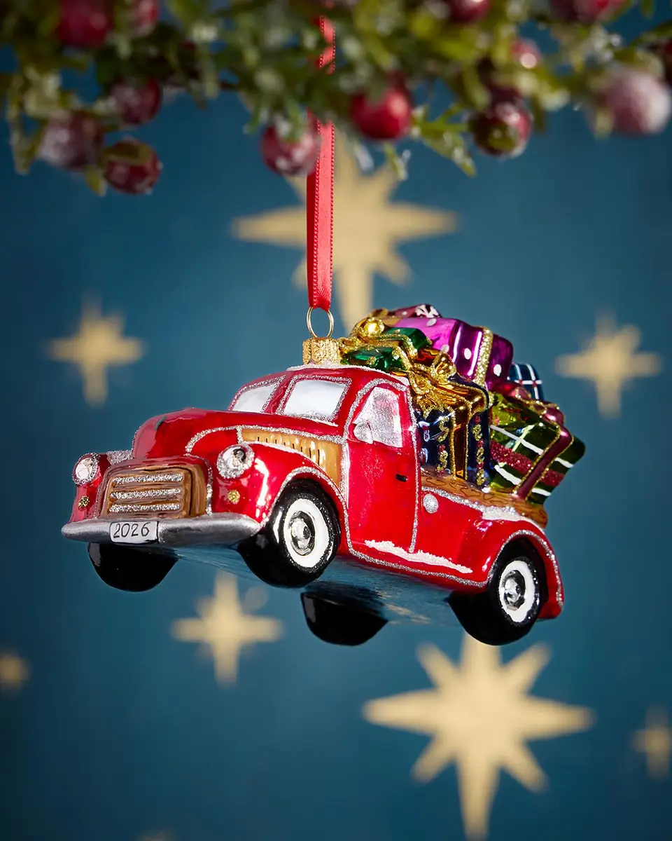 Pickup Truck Glass Ornament Pickup Truck Glass Ornament