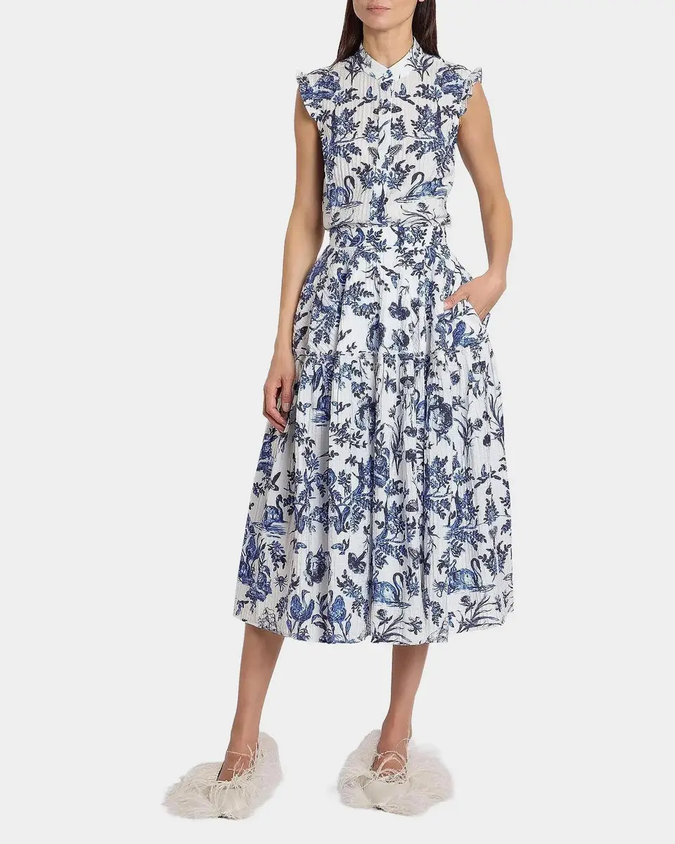 Erdem Floral Jacquard Button-Front Shirt | Thumbnail 2 Erdem Floral Jacquard Button-Front Shirt | Thumbnail 2