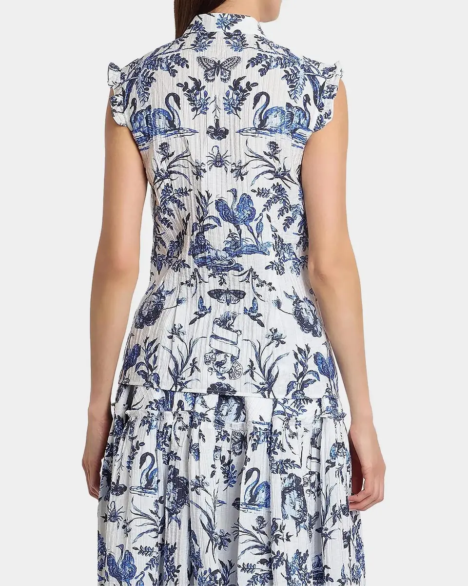 Erdem Floral Jacquard Button-Front Shirt | Thumbnail 3 Erdem Floral Jacquard Button-Front Shirt | Thumbnail 3