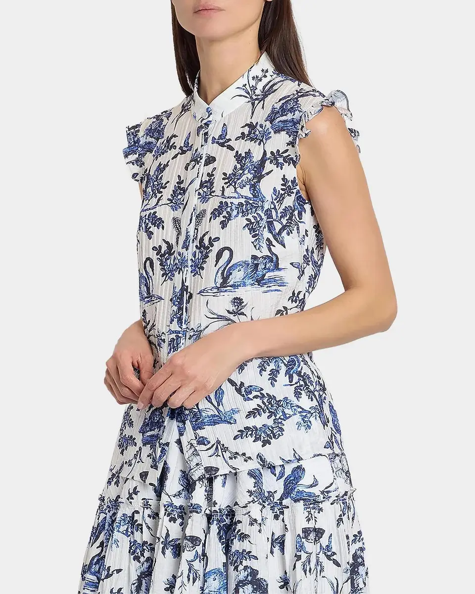 Erdem Floral Jacquard Button-Front Shirt | Thumbnail 4 Erdem Floral Jacquard Button-Front Shirt | Thumbnail 4