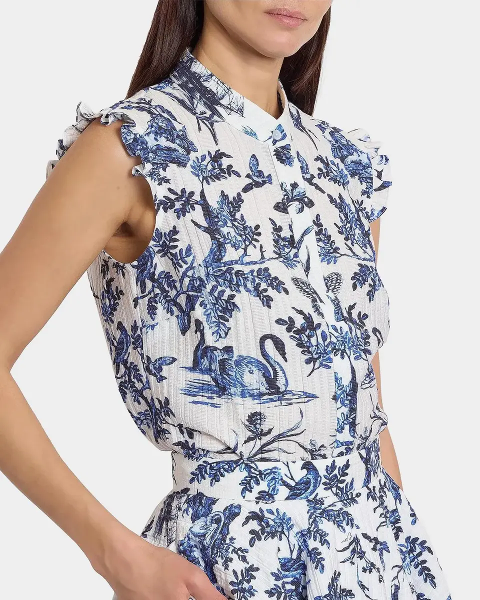 Erdem Floral Jacquard Button-Front Shirt | Thumbnail 5 Erdem Floral Jacquard Button-Front Shirt | Thumbnail 5