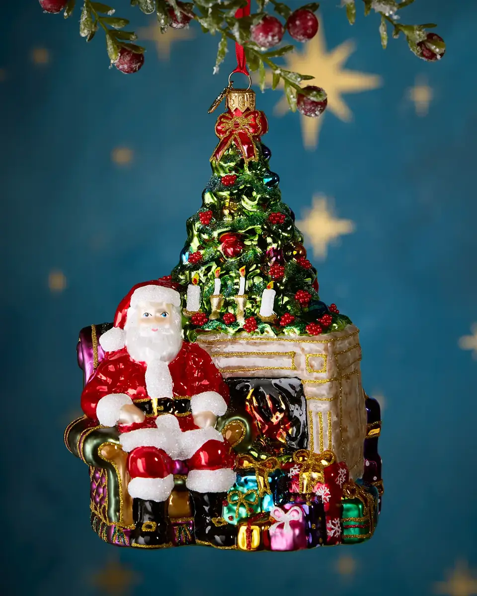 Santa Claus Glass Ornament Santa Claus Glass Ornament