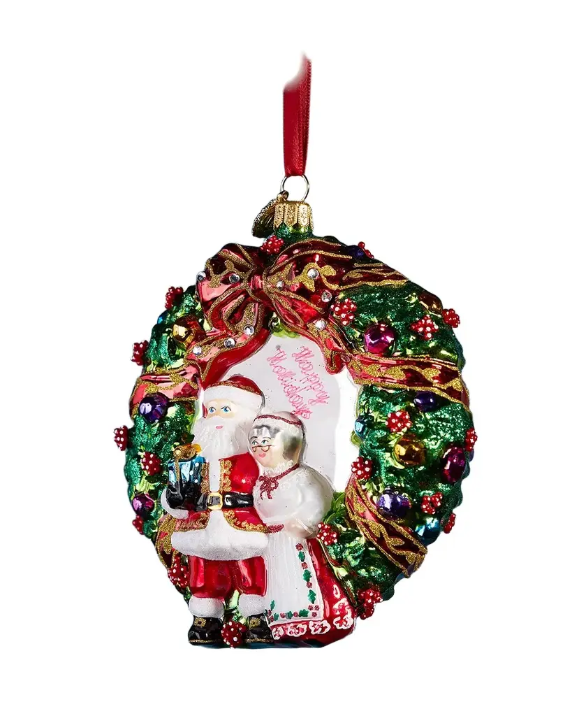 Glass Christmas Wreath Glass Christmas Wreath