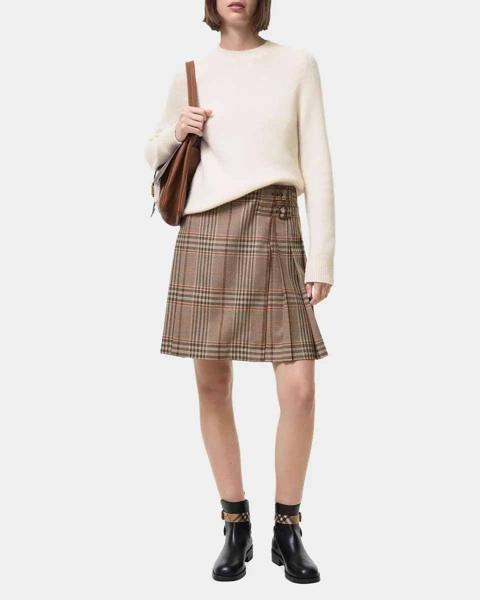 Burberry Odessa Check Wool Mini Skirt | Thumbnail 2 Burberry Odessa Check Wool Mini Skirt | Thumbnail 2