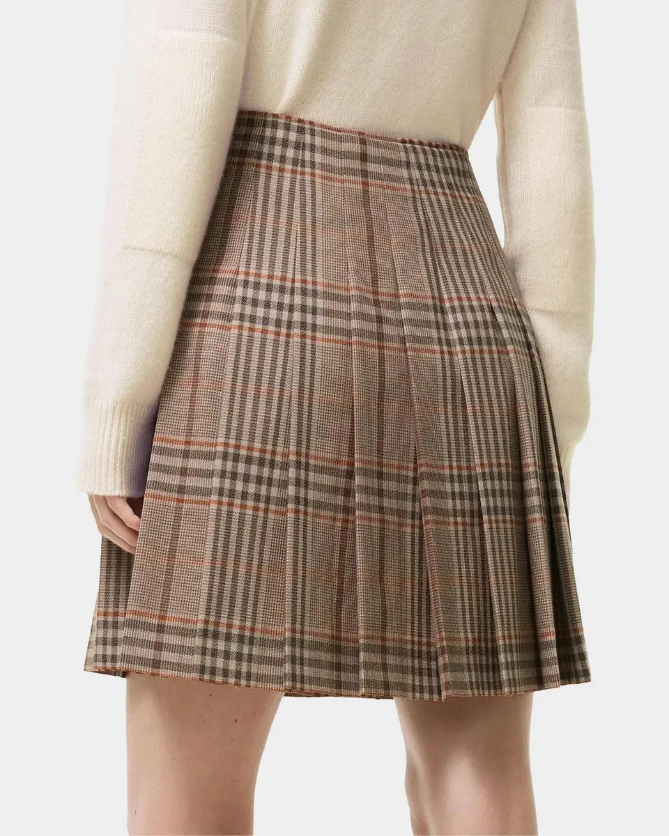 Burberry Odessa Check Wool Mini Skirt | Thumbnail 3 Burberry Odessa Check Wool Mini Skirt | Thumbnail 3