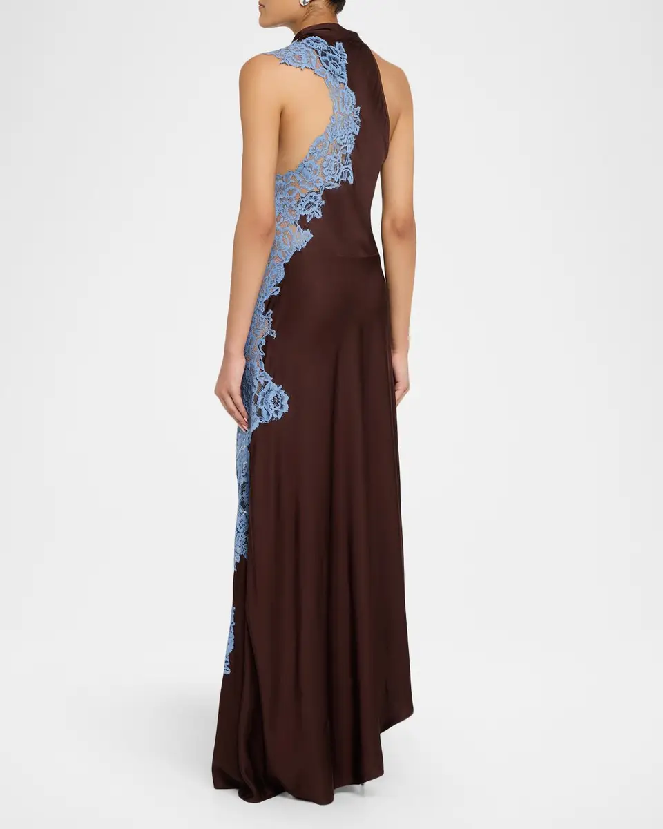 A.L.C. Josephine Satin and Lace Maxi Dress | Thumbnail 3 A.L.C. Josephine Satin and Lace Maxi Dress | Thumbnail 3