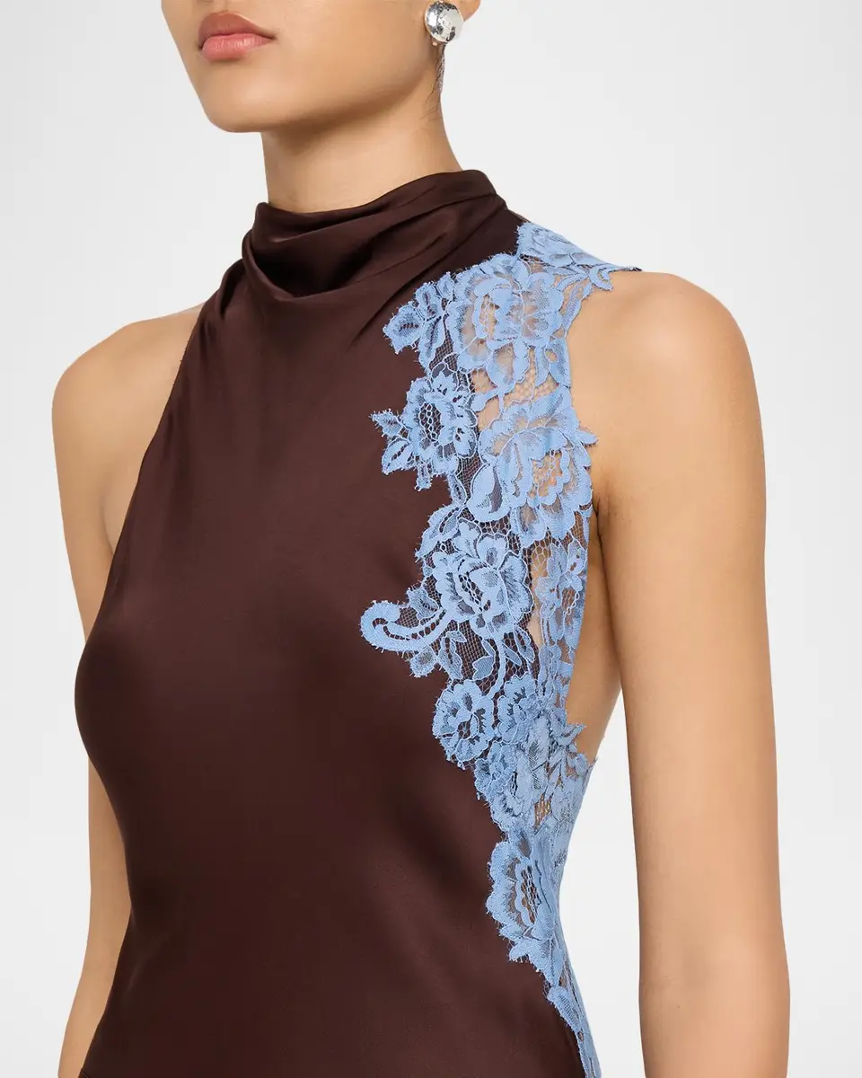 A.L.C. Josephine Satin and Lace Maxi Dress | Thumbnail 5 A.L.C. Josephine Satin and Lace Maxi Dress | Thumbnail 5