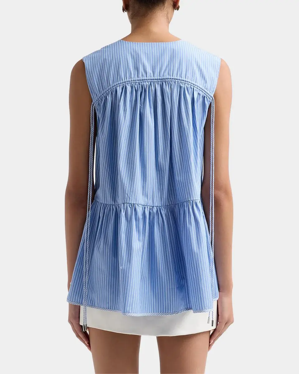Aknvas Lamia Striped Poplin Top | Thumbnail 3