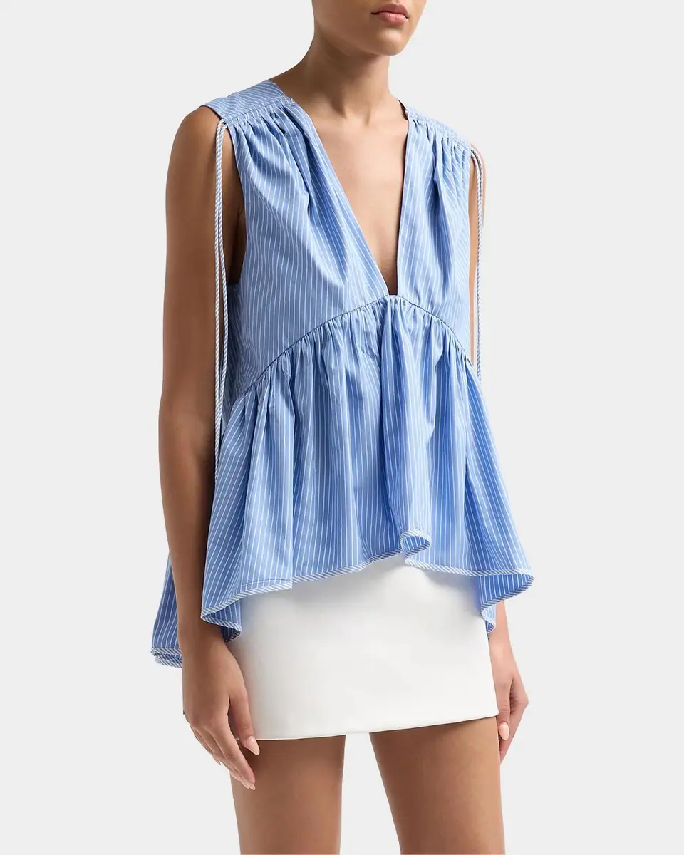 Aknvas Lamia Striped Poplin Top | Thumbnail 5