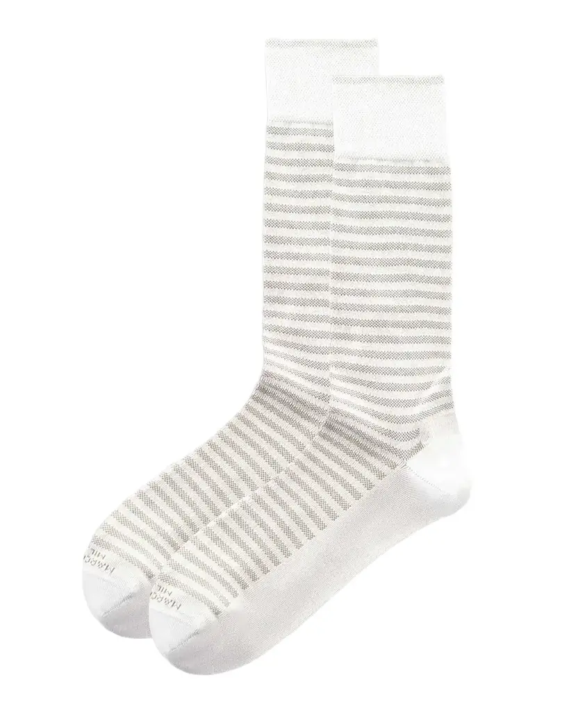 Marcoliani Men's Stripe Mousse Crew Socks